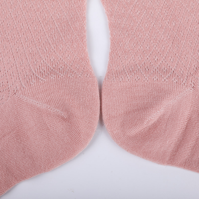 부드러운 대나무 섬유 나일론 가방, 얇은 작은 다이아몬드 캐주얼 여성 양말, 손바느질 여성 양말 WSD1689